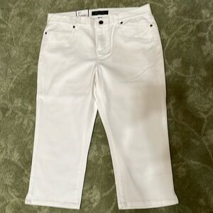 New White Ralph Lauren Midcalf Capris
